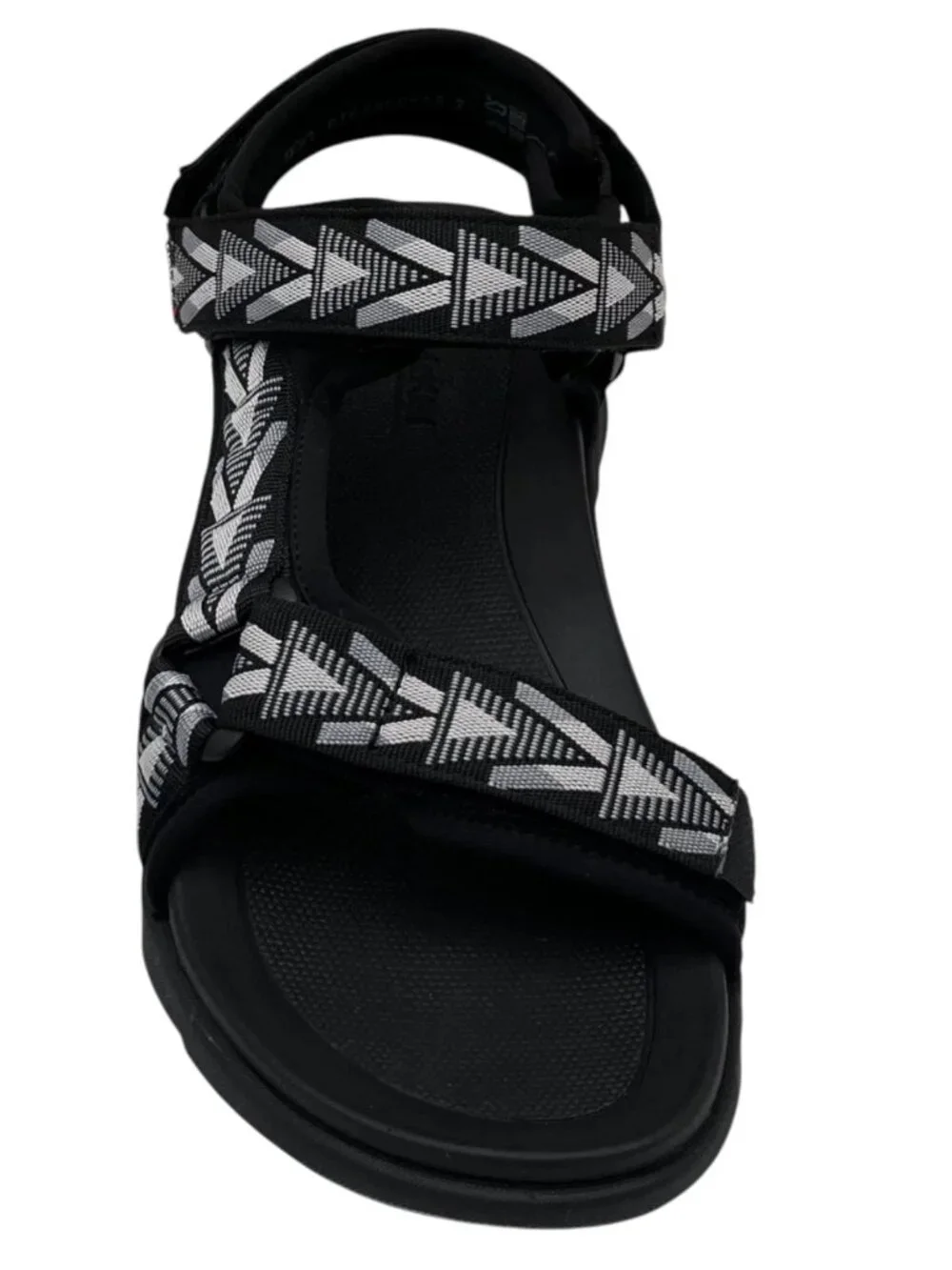 Rieker Men's Cesar 02 Sport Adjustable Walking Sandals Size 10/EU 43 Black/Grey